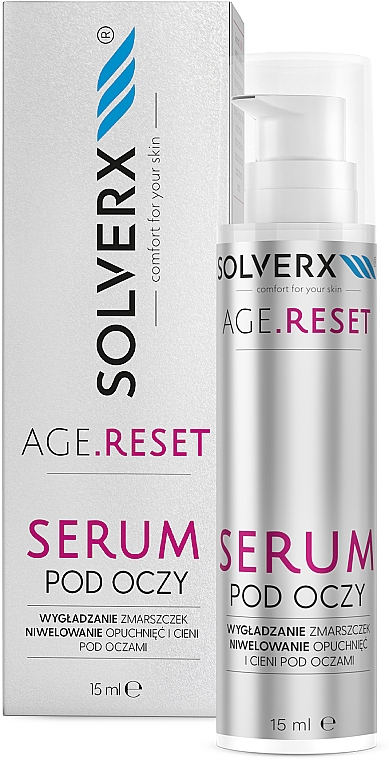 Омолоджувальна сироватка для шкіри навколо очей - Solverx Age Reset Eye Serum — фото N1