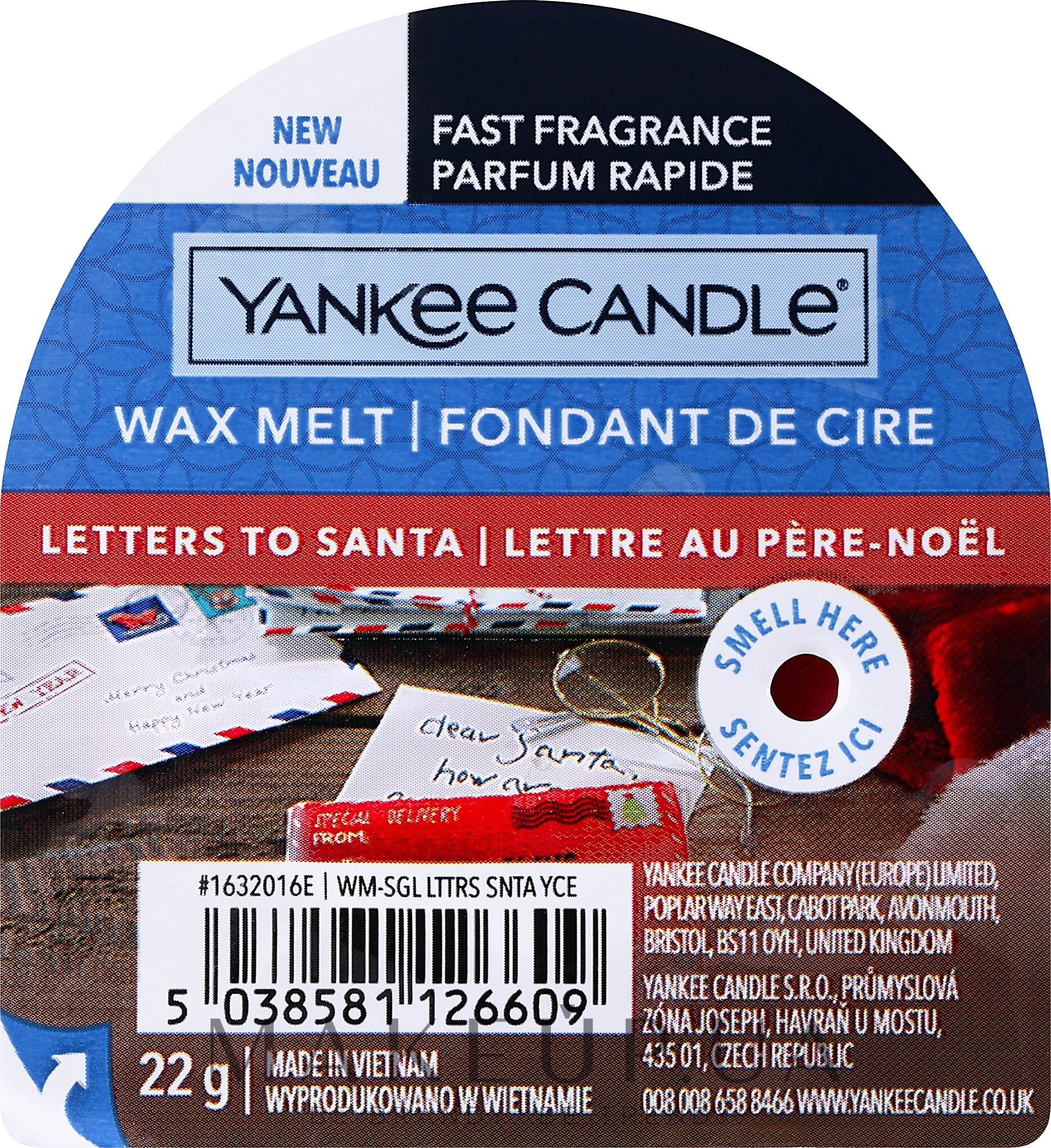 Ароматический воск - Yankee Candle Classic Wax Letters To Santa — фото 22g