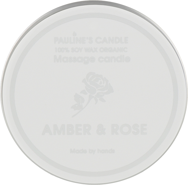 Масажна свічка "Амбра і троянда" - Pauline's Candle Amber & Rose Manicure & Massage Candle — фото N3