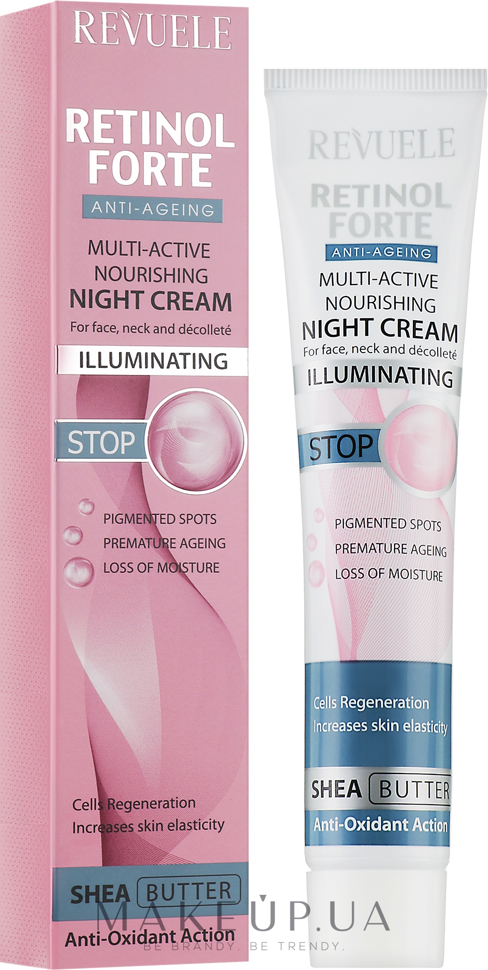 Мультиактивный питательный ночной крем для лица - Revuele Retinol Forte Multi-Active Nourishing Night Cream — фото 50ml
