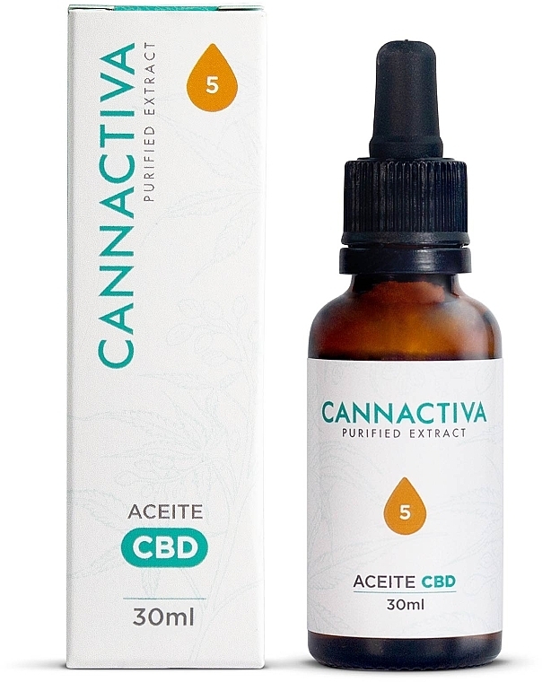 Очищенное масло CBD 5% полного спектра - Cannactiva Purified CBD Oil 5% Full Spectrum — фото N3