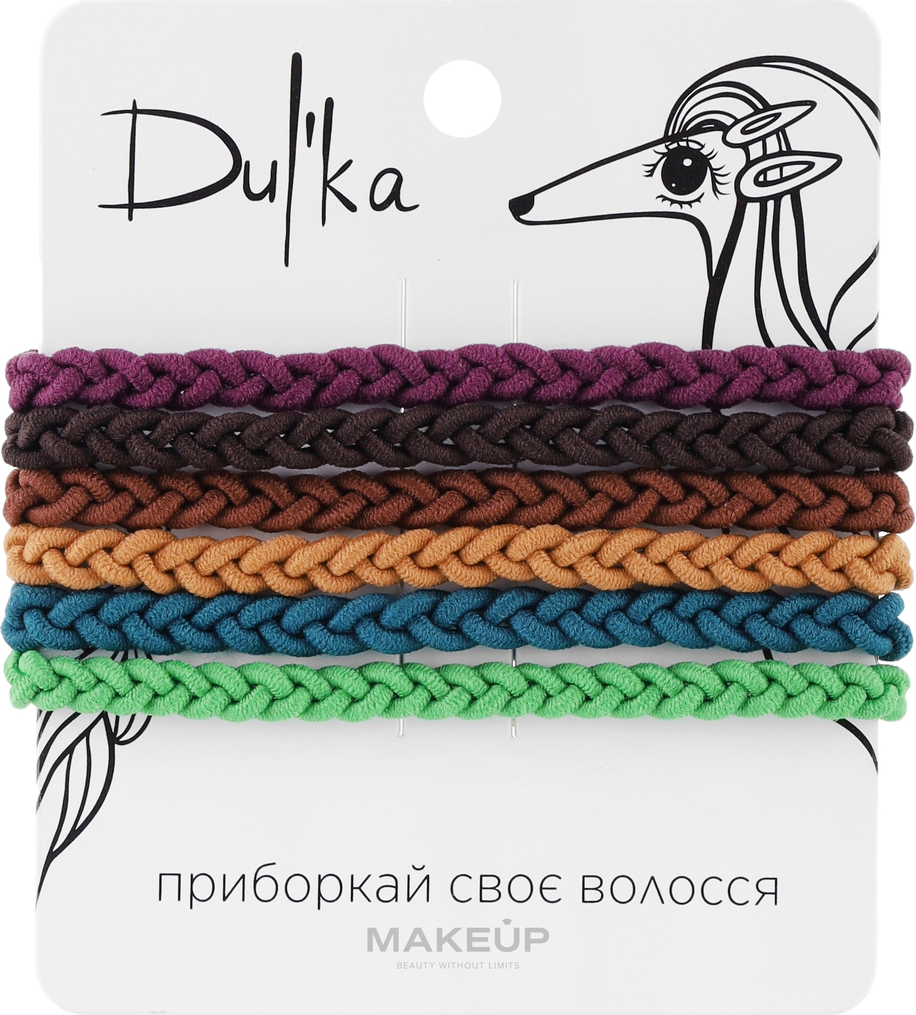 Набор разноцветных резинок для волос UH717721, 6 шт - Dulka  — фото 6шт