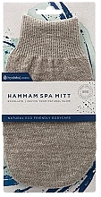 Рукавиця лляна для хамаму - Hydrea London Hamam Linen Spa Mitt Medium Texture — фото N2