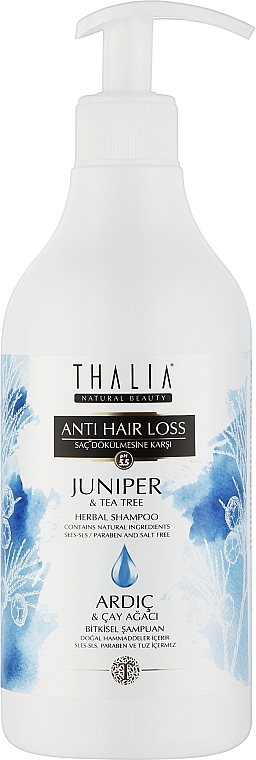 Шампунь з екстрактом чайного дерева й ялівцю - Thalia Anti Hair Loss Juniper&Tea Tree — фото N1