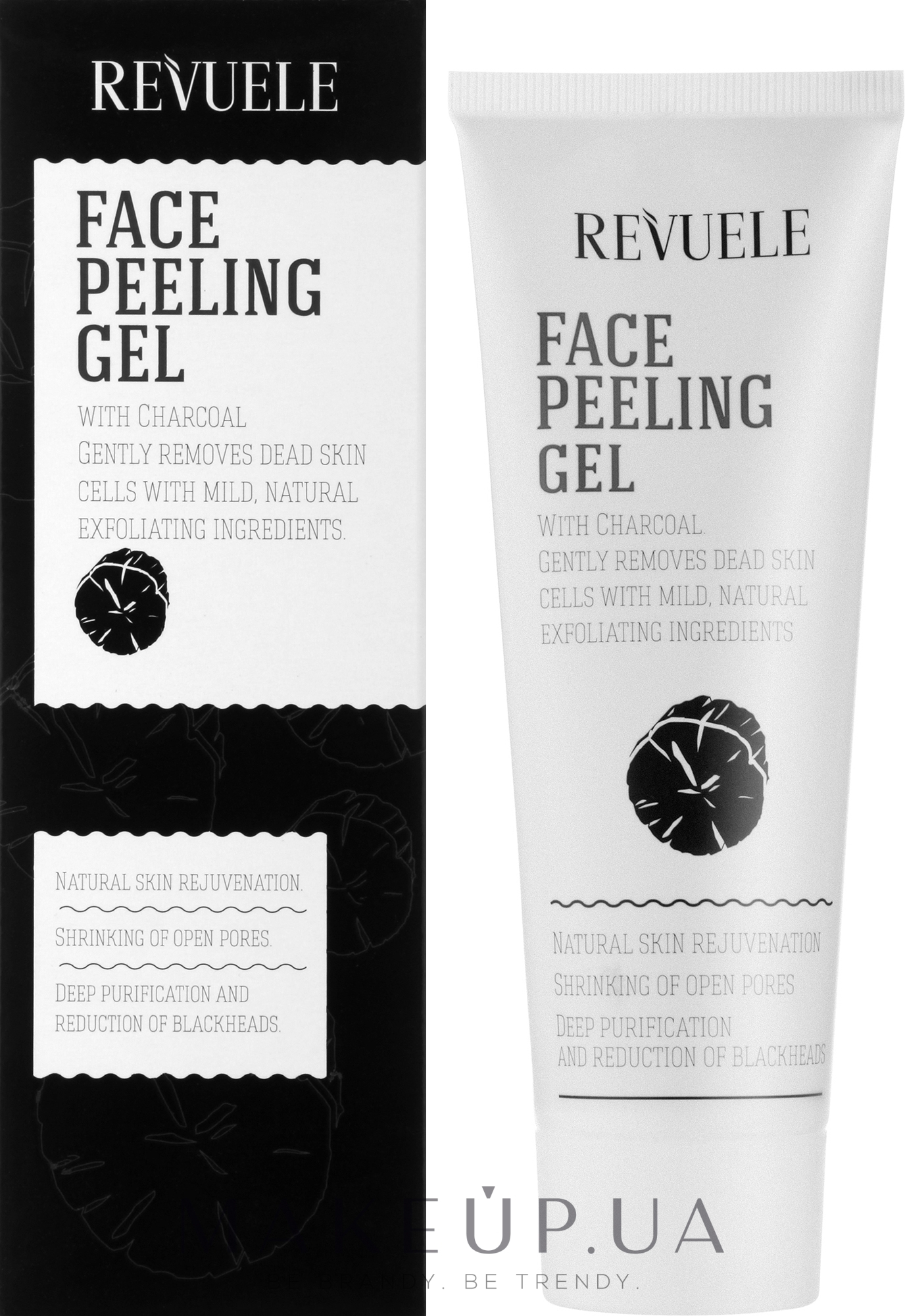 Пілінг для обличчя - Revuele Face Peeling Gel With Charcoal — фото 80ml