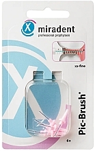 Запасные межзубные щетки, 0,45мм/1,6мм, розовые - Miradent Pic-Brush Refill — фото N1