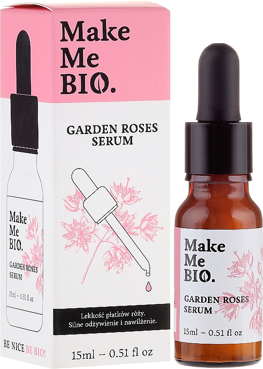 Увлажняющая сыворотка для сухой кожи лица - Make Me Bio Serum Garden Roses — фото N2