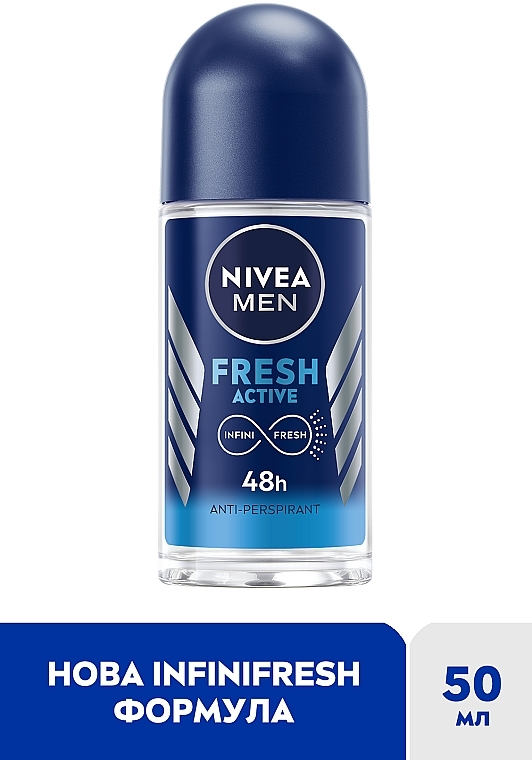 Антиперспирант «Активная свежесть» - NIVEA MEN Fresh Active Infini Fresh 48H — фото N2