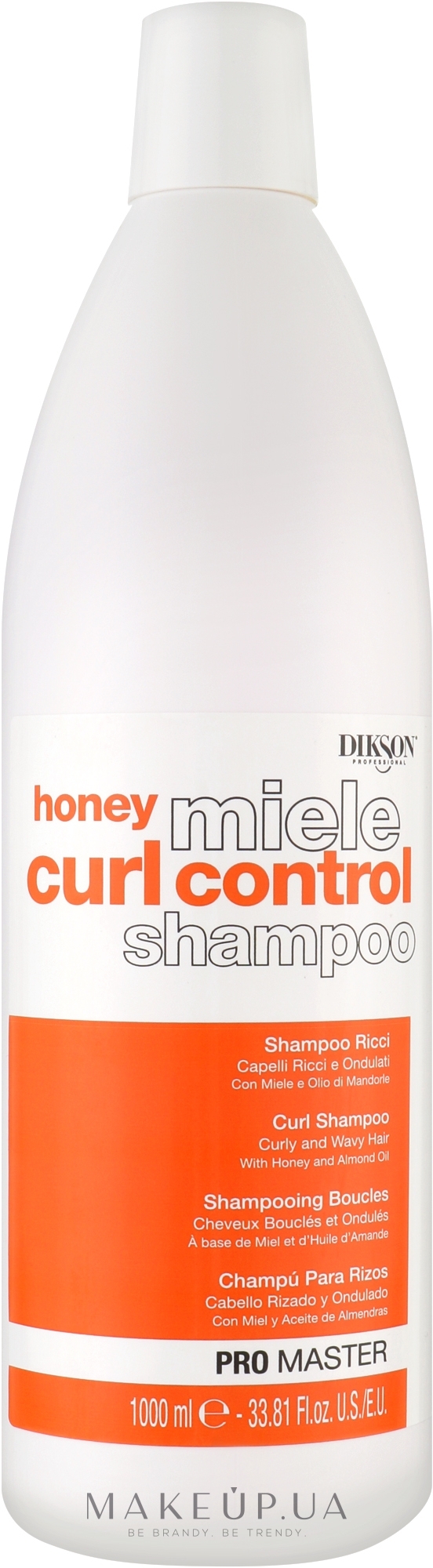 Медовый шампунь для вьющихся волос - Dikson Honey Miele Curl Control Shampoo — фото 1000ml