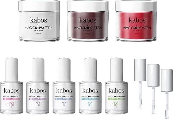 Набір, 11 продуктів - Kabos Magic Dip System Red Set — фото N2