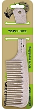 Гребінець для волосся, 60618, кремовий - Top Choice Eco Hair Comb — фото N2