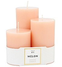 Духи, Парфюмерия, косметика Набор ароматических свечей - Artman Glass Classic Perfume №1 Melon Candle (candle/3pc)