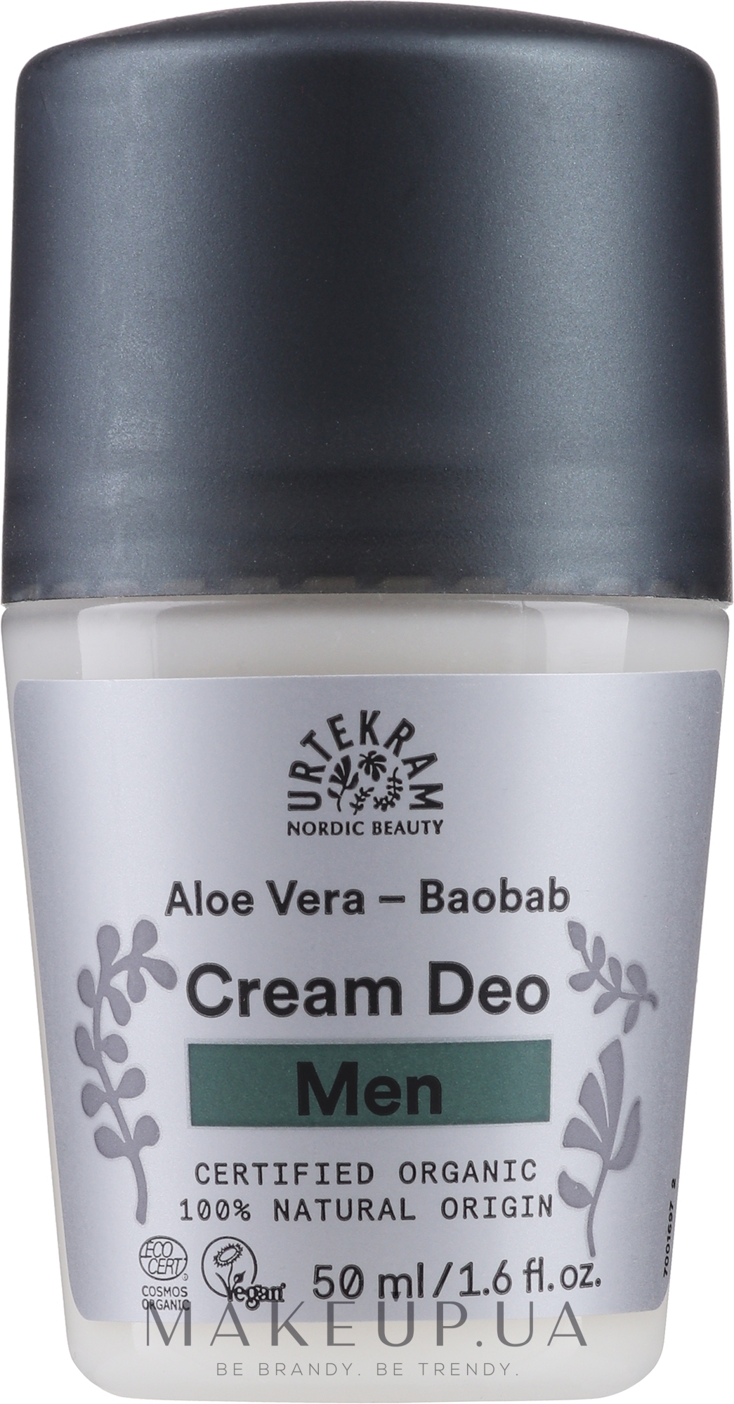 Крем-дезодорант "Баобаб и Алоэ Вера" - Urtekram Aloe Vera Baobab Man Deo — фото 50ml