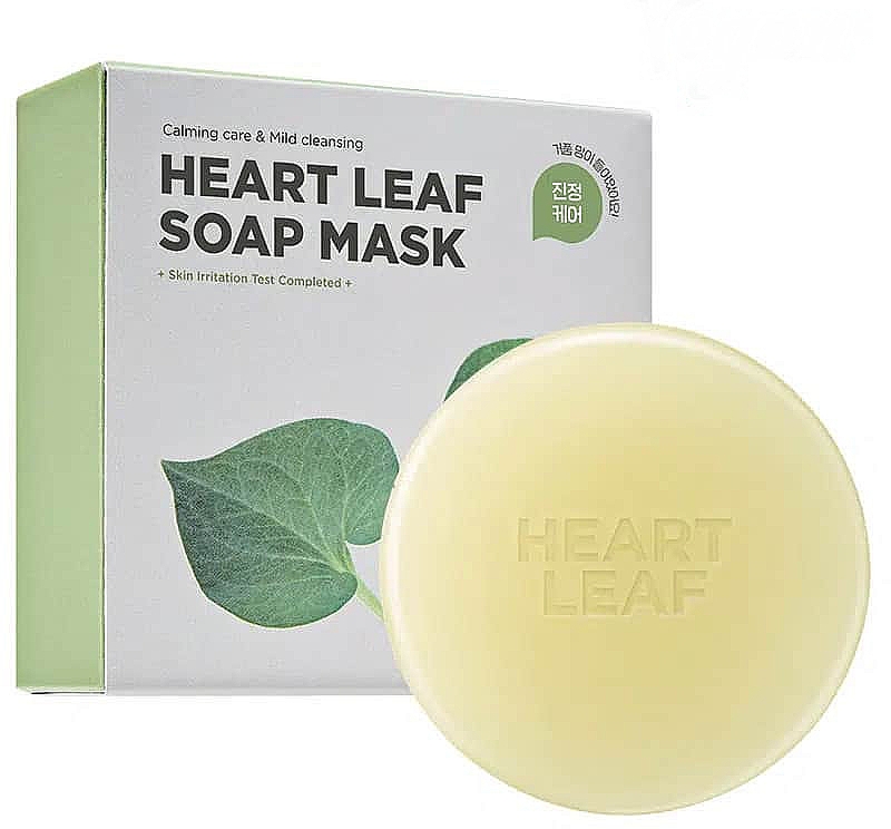 Мыло-маска из листьев сердца - SKIN1004 Zombie Beauty Heart Leaf Soap Mask — фото N1