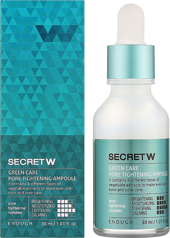 Сыворотка для лица - Enough Secret W Green Care Pore Tightening Ampoule — фото N2