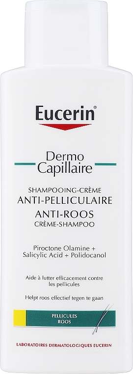 Шампунь для волос против перхоти - Eucerin DermoCapillaire Anti-Dandruff Cream Shampoo — фото N1
