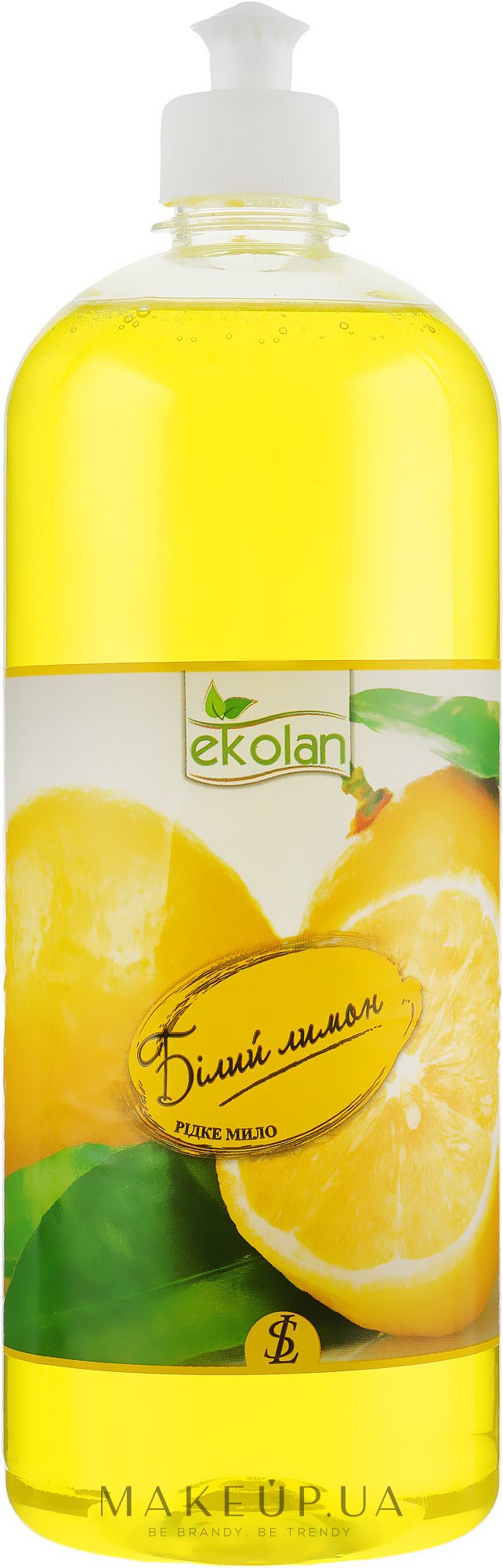 Жидкое мыло "Белый лимон", пуш-пул - EkoLan — фото 1000ml