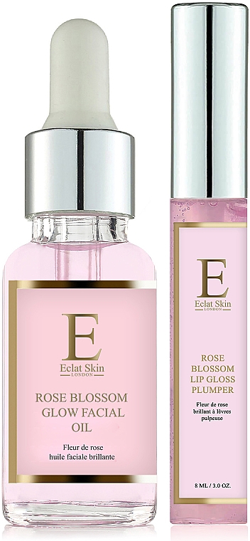 Набор - Eclat Skin London Rose Blossom (lip/gloss/8ml + oil/30ml) — фото N1