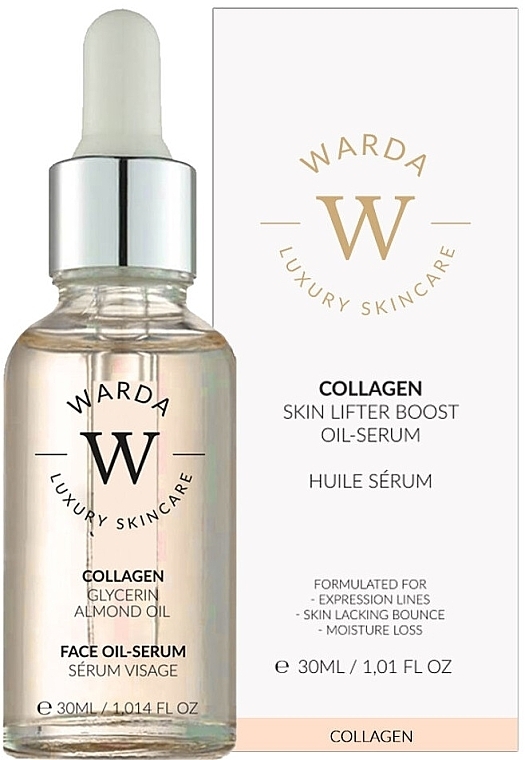Олія для обличчя - Warda Collagen Skin Lifter Boost Oil Serum — фото N2