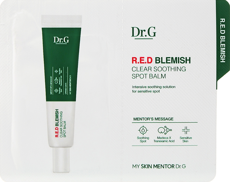 Точечный бальзам от несовершенств - Dr.G Red Blemish Clear Soothing Spot Balm (пробник)