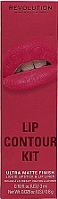 Парфумерія, косметика Набір для макіяжу губ - Makeup Revolution Lip Contour Kit Fierce Wine (lipstick/3ml + l/pencil/0.8g)