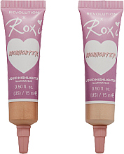 Набір хайлайтерів - Makeup Revolution x Roxi Cherry Blossom Highlighter Duo (highlighter/2x15ml) — фото N2