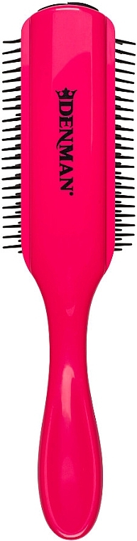 Щетка для волос D4, черная с розовым - Denman Original Styling Brush D4 Asian Orchid — фото N2