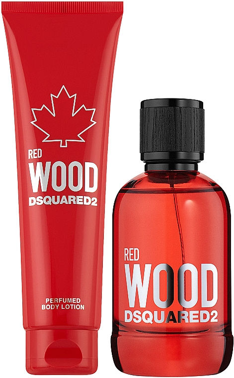 Dsquared2 Red Wood Pour Femme - Набор (edt/100ml + b/lot/150ml) — фото N2