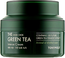 Интенсивный увлажняющий крем с экстрактом зеленого чая - Tony Moly The Chok Chok Green Tea Intense Cream — фото N2