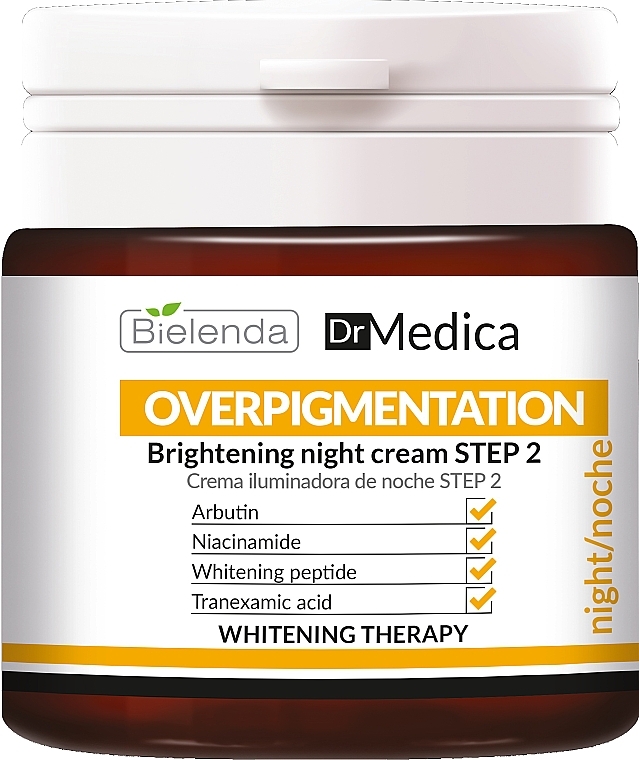 Осветляющий ночной крем "Шаг 2" - Bielenda Dr Medica Overpigmentation Brightening Night Cream Step 2 — фото N1