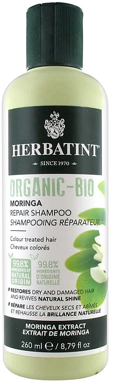 Шампунь органический восстанавливающий - Herbatint Organic Moringa Repair Shampoo (пробник) — фото N1
