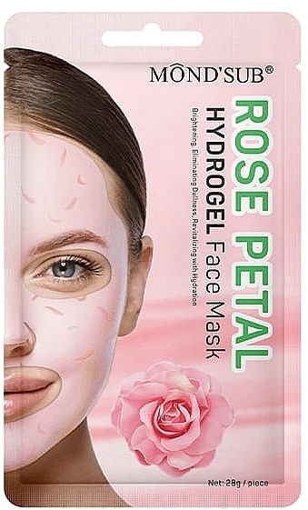 Тканинна маска для обличчя - Mond'Sub Rose Petal Hydrogel Face Mask — фото N1