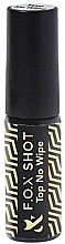 Парфумерія, косметика Фінішне покриття для гель-лаку без липкого шару - F.O.X SHOT Top No Wipe
