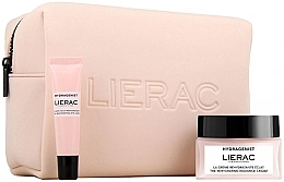 Духи, Парфюмерия, косметика Набор - Lierac Hydragenist (f/cr/50ml + eye/cr/15ml+ bag)