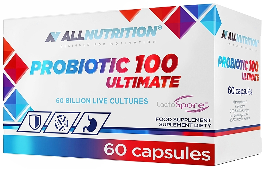 Харчова добавка "Пребіотик 100" - Allnutrition Probiotic 100 Ultimate — фото N1