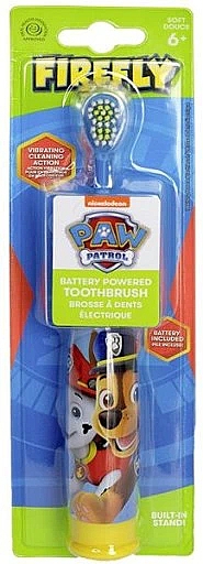 Детская электрическая зубная щетка, мягкая, голубая - Firefly Paw Patrol Electric Toothbrush Soft Blue — фото N1