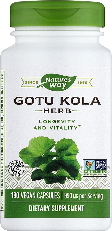 Харчова добавка "Готу кола" - Nature's Way Gotu Kola Herb — фото N2