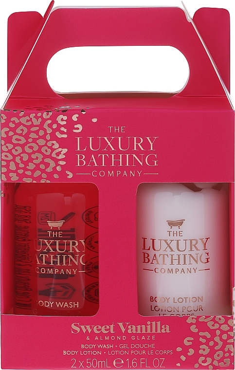 Набор - Grace Cole The Luxury Bathing Sweet Vanila Duo Set (sh/gel/50ml + b/lot/50ml) — фото N1