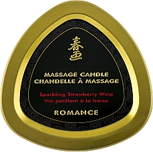 Массажная свеча "Игристое клубничное вино" - Shunga Massage Candle Romance Sparkling Strawberry Wine — фото N1
