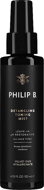 Спрей для волос - Philip B Detangling Toning Mist Velvet Oud — фото N1