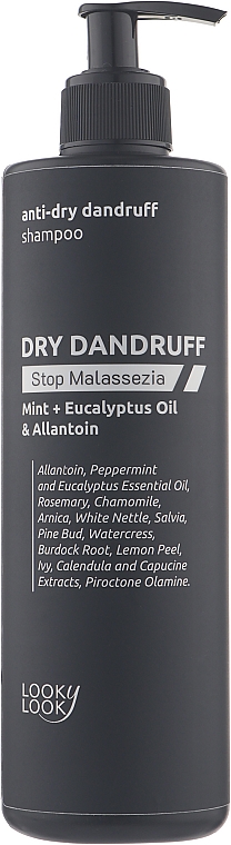 Шампунь проти сухої лупи з дозатором - Looky Look Anti-Dry Dandruff Shampoo