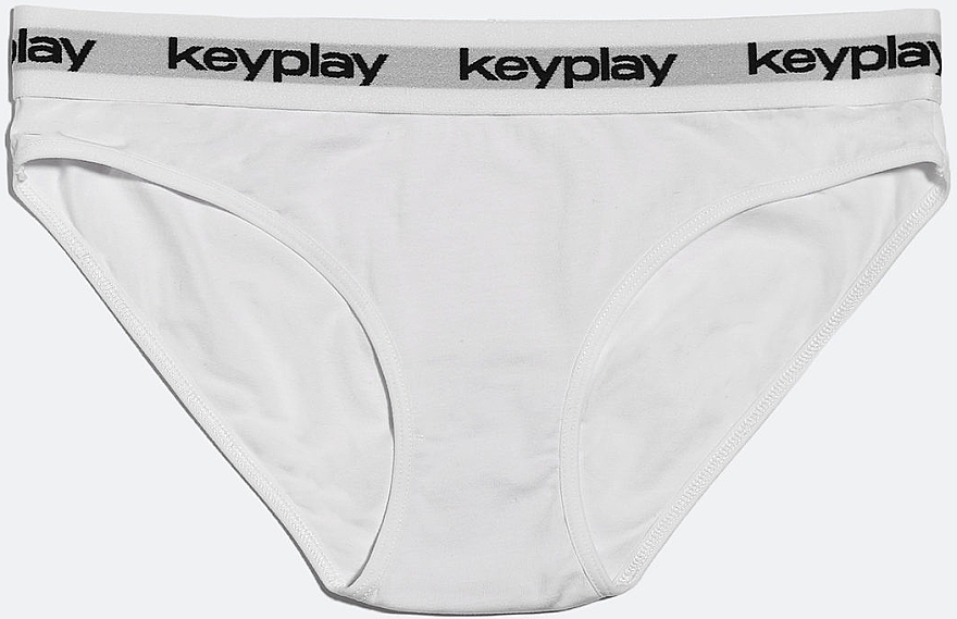 Комплект белья для женщин "Base White", топ + трусики-бикини, белый - Keyplay — фото N3