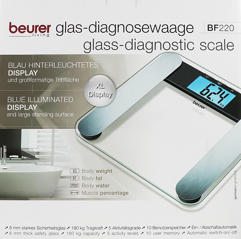 Диагностические весы BF 220 - Beurer — фото N2