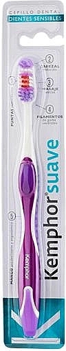 Зубна щітка, фіолетова - Kemphor Soft Toothbrush — фото N1