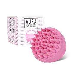 Щітка для шампуню і масажер шкіри голови, рожева - Sister Young Aura Scalp Massager Shampoo Brush — фото N3