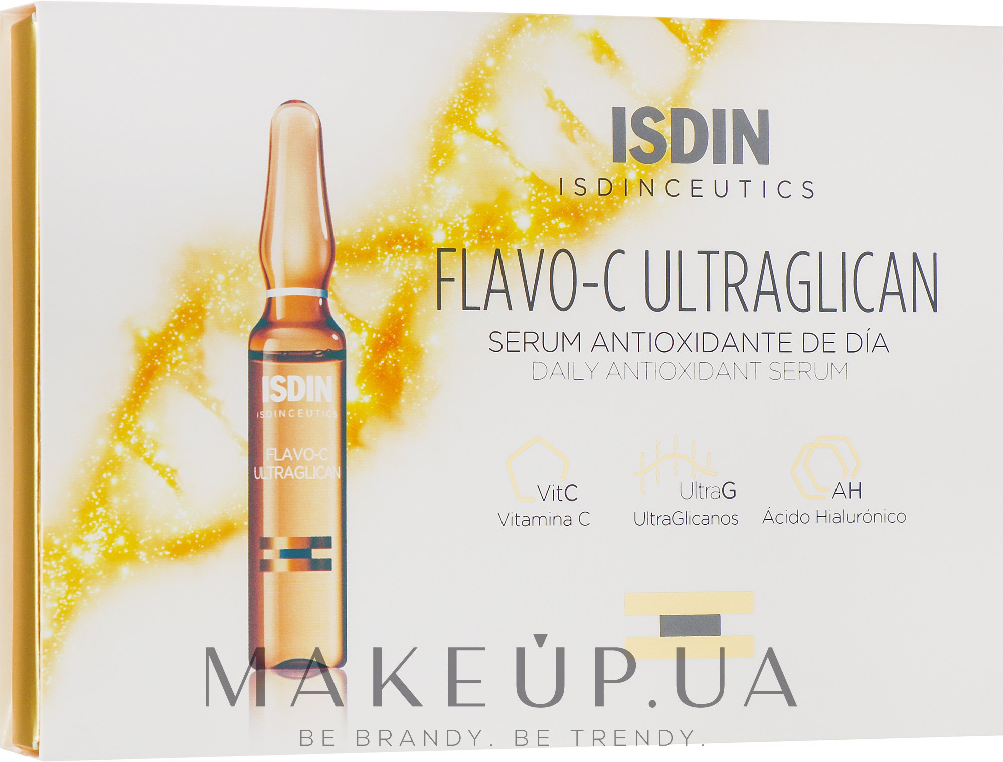 Сироватка для обличчя денна - Isdin Isdinceutics Flavo C Ultraglican Serum Antioxidante De Dia — фото 10x2ml