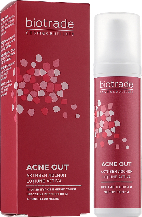 Активный антибактериальный лосьон для жирной и проблемной кожи локального применения - Biotrade Acne Out Active Lotion