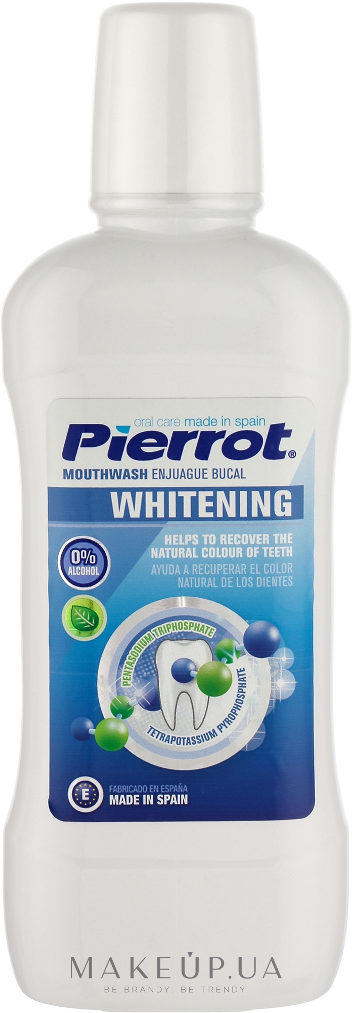 Ополіскувач для ротової порожнини, для відбілювання зубів - Pierrot Whitening Mouthwash — фото 500ml