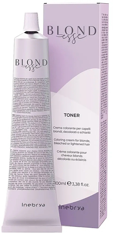 Тонувальна крем-фарба для волосся - Inebrya Blondesse Toner — фото N1