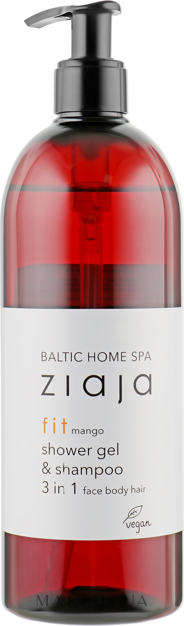 Универсальный гель для мытья лица, тела и волос "Манго", с помпой - Ziaja Baltic Home Spa Gel Mango — фото 500ml